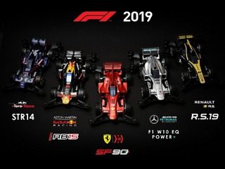 2019 F1 Teams MINI4WD Bodys
